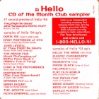 A Hello CD Of The Month Club Sampler hello recording cover