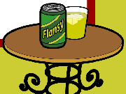 Cold can of Flansy soda, originally shown in the Mink Car liner notes.