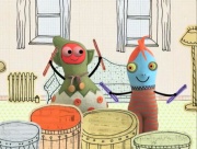 Another shot from the video for "Apartment Four."