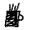 Cup of infinite pencils.gif