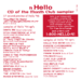 A Hello CD Of The Month Club Sampler